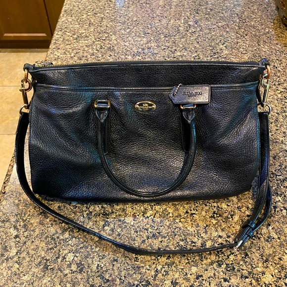 Coach Purse F35185 Black Leather - Picture 4 of 7